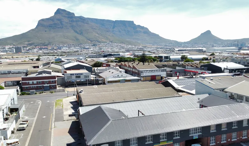 Completed replacement roof with Table Mountain in the background